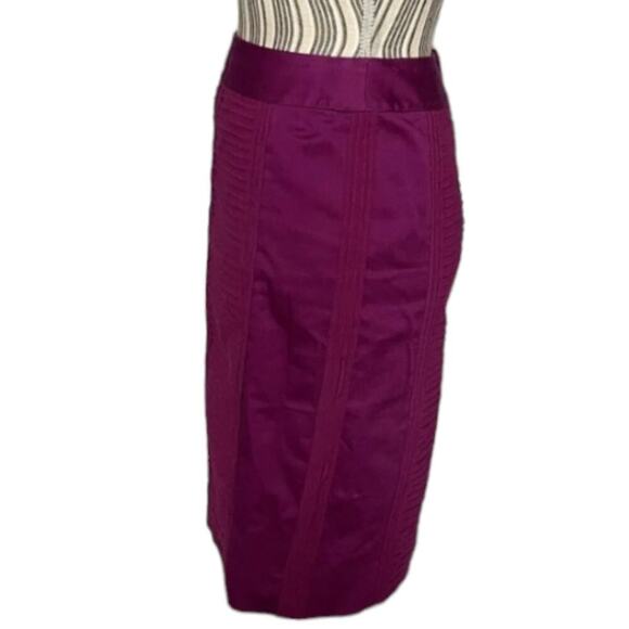 White House Black Market Layered Very Berry‎ Magenta Pink Pencil Skirt Size 12 - Picture 5 of 12